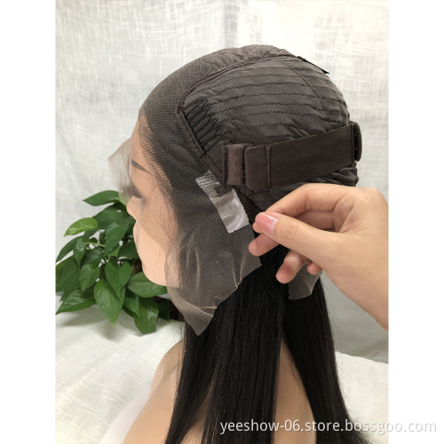 Factory spot wholesale  Virgin Brazilian full lace human hair wig Green red orange brown color  Lace Frontal Wigs